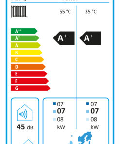 Alternative view of Meeting MD20D Luft Wasser Scroll Wärmepumpe 7 KW 230V Panasonic R417a