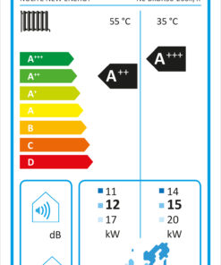 Alternative view of New Energy NL-BKDX50-200II/R32 Luft Wasser Wärmepumpe 4,5 - 20 kW 380V R32 Mitsubishi WLan