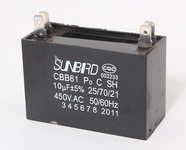 Kondensator für Lüftermotor / Lüfterkondensator SUNBRD CBB61 10µF