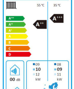 Alternative view of Gondzik Zulu 13 Luft Wasser EVI Inverter Wärmepumpe 5,4 - 14,95 / 18,5 KW 230V Hitachi R290 (Bafa gefördert) A+++ bis 70 Grad Celsius