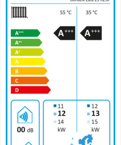 Alternative view of Gondzik Zulu 23 Luft Wasser EVI Inverter Wärmepumpe 7 - 22 / 27 KW 380V 75°C Hitachi R290 (Bafa gefördert) A+++